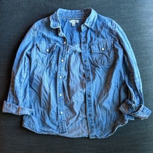 J. Crew denim button down shirt